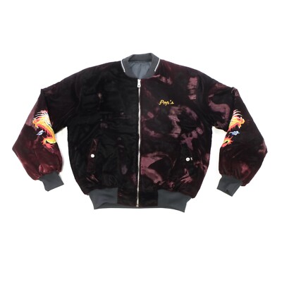 Rare VTG Pop's Personalized Korea Dragon Sukajan Souvenir Bomber