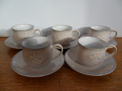 Denby ''Tasmin'' 2 x Espressotasse (2 1/4''/6 cm hoch) & Untertasse Portofrei