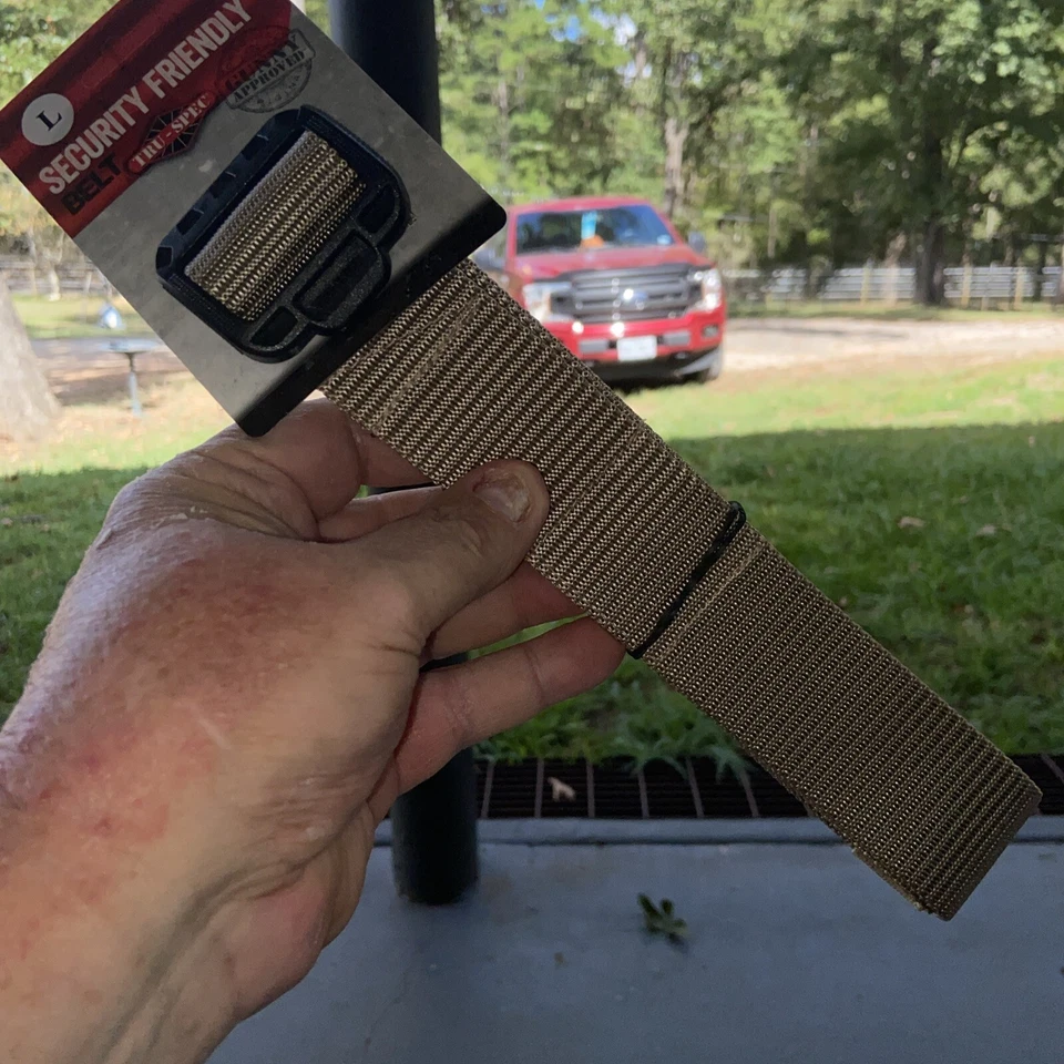 Tru-Spec Security Friendly Belt Size Large Tan Color Tactical - Image 3 of 4