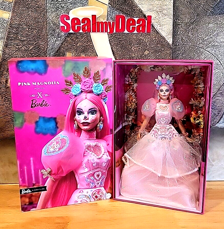 Mattel Barbie Día De Muertos Pink Magnolia Doll 2023 HJX16