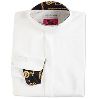 Rj Classics Sterling Linden Ice Fil Show Shirt L White W/ Navy Chain/handbag Tri on sale Rj Classics Sterling Linden Ice Fil Show Shirt L White W/ Navy Chain/handbag Tri on sale