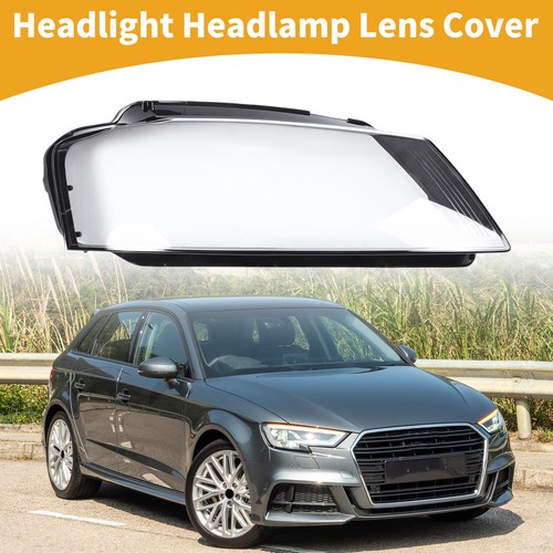 1 Pc Car Front Right Headlight Lens Cover for Audi A3 2009-2012 Pc Clear Black - Picture 2 of 6