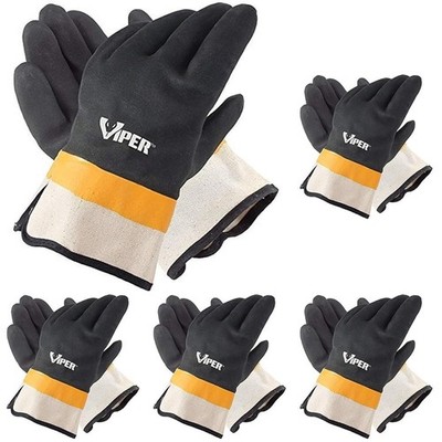 Galeton Viper Double Coated PVC Gloves, Safety Cuff (Pack of 12) Pvc Glove