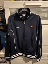 Ellesse Milan Track Top L Navy Blue Retro Tracksuit Jacket Brand New with Tags