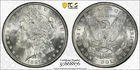 1887 P MORGAN SILVER DOLLAR PCGS MS63 GOLD SHIELD/TRUEVIEW