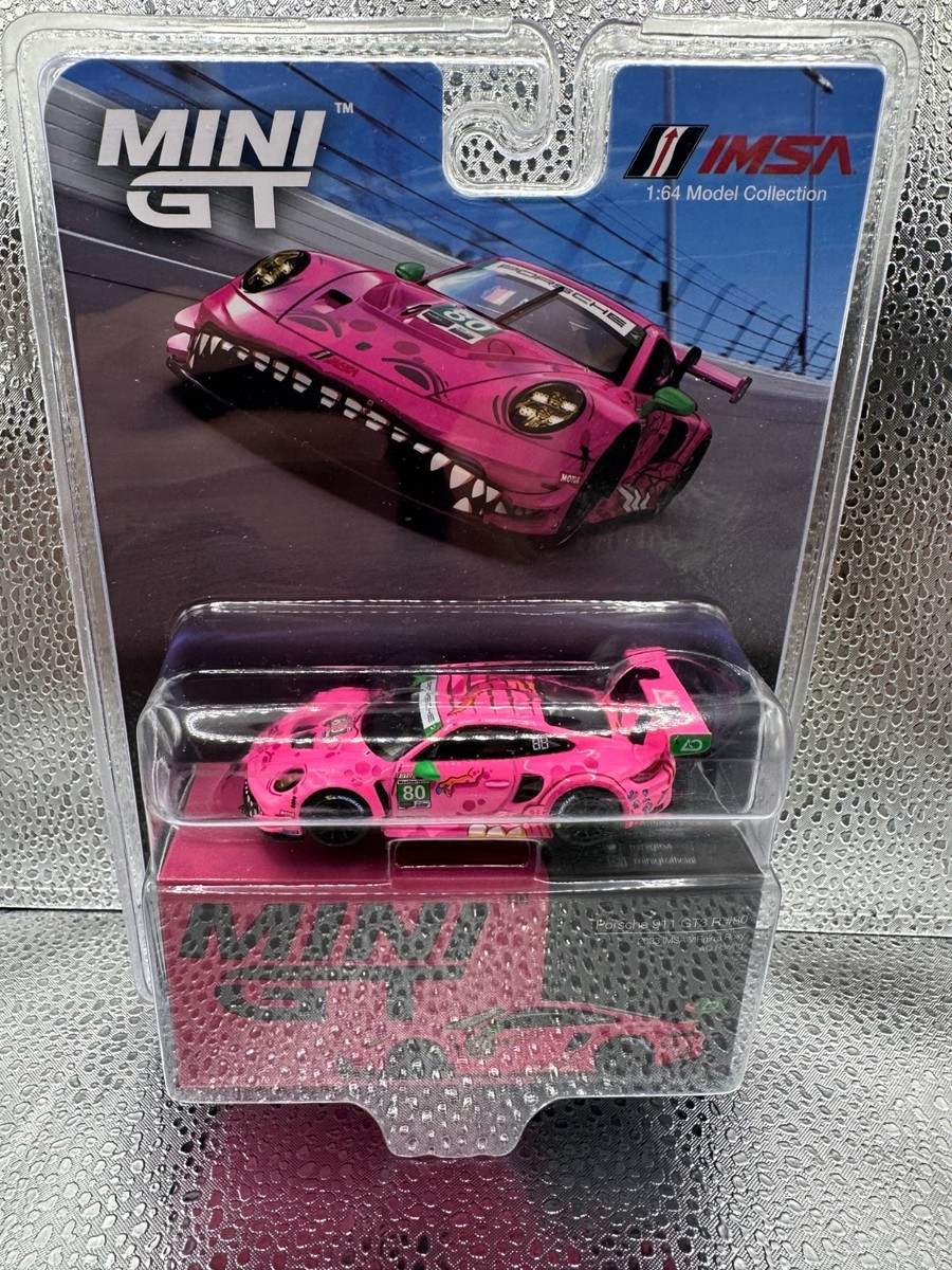 Mini GT 1/64 IMSA GTD #872 Pink AO Racing Roxy Porsche 911 GT3 R