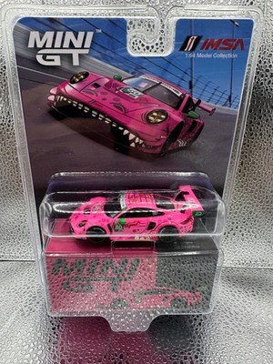 Mini GT 1/64 IMSA GTD #872 Pink AO Racing Roxy Porsche 911 GT3 R