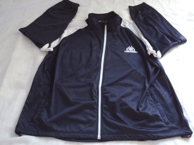 HARRITON Men's Full Zip Pockets Lightweight Jacket Blue & White 2XL Las Vegas