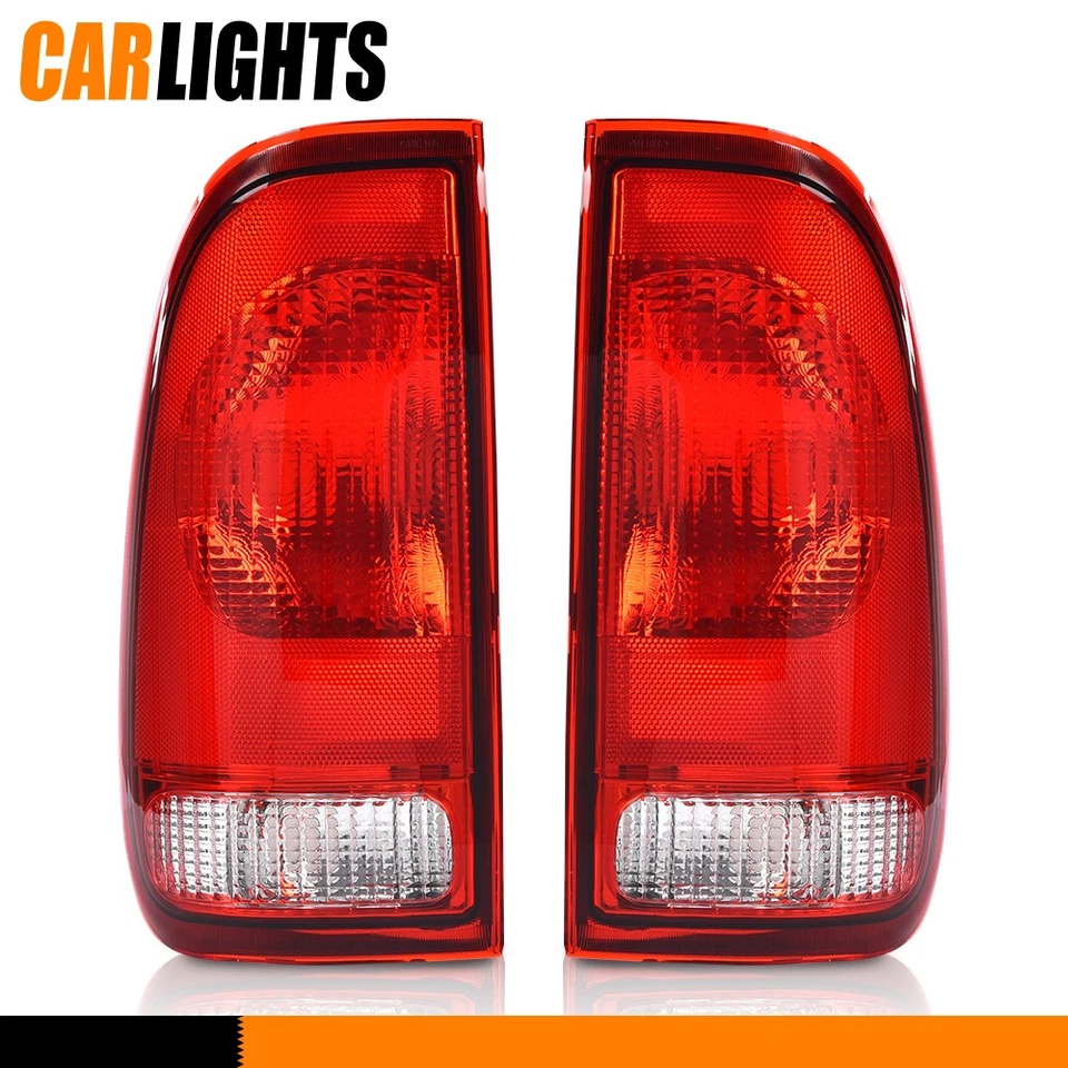 Fits 1997-2007 Ford F150 F250 F350 F450 Super Duty Red Tail Light Left & Right Foto 2 de 4
