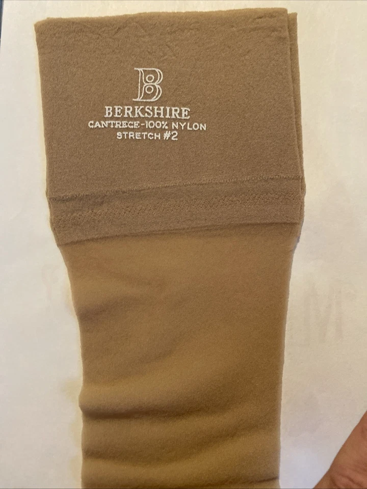 Medias Berkshire Vintage Beige Impresión Talla 9-9 1/2 M Demi Toe Foto 3 de 4