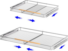Expandable Pull Out Drawer Organizer - Heavy Duty, 2 Pack