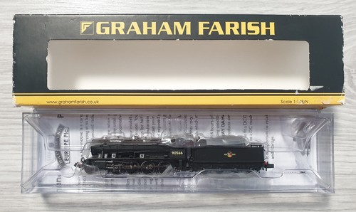 Graham Farish 372-426 Dampflok Austerity 90566 Black Late Crest Spur N | Zustand: Gebraucht