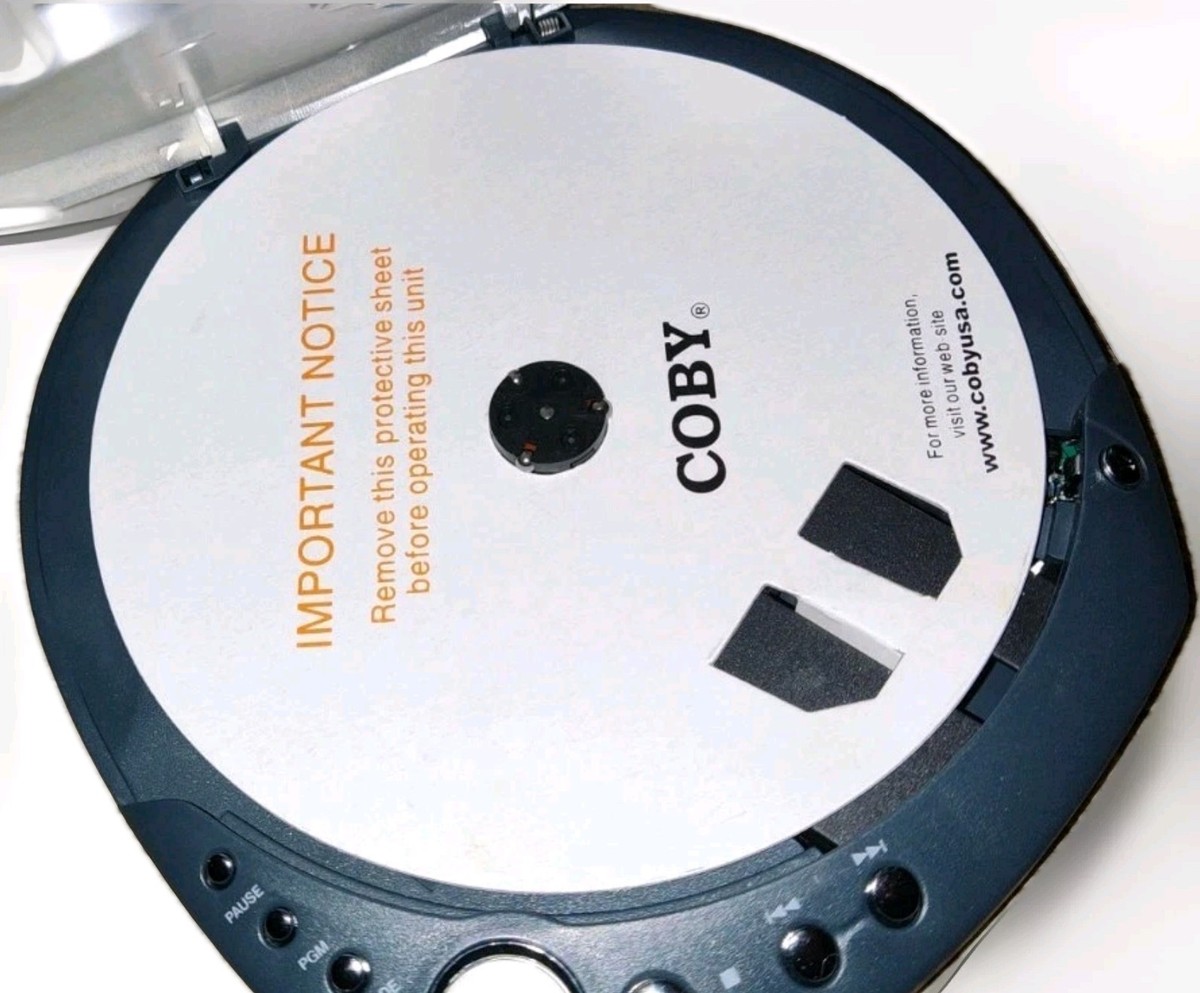 Coby CX-CD118 Dynamic Bass Boost Portable CD Player + Power Supply