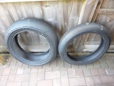 Bridgestone Battlax Racing V02 120/605 180/65 R17 Pair Used Tyres Scrubs 2-3mm