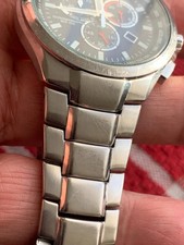 Citizen Eco-Drive Chronograph Mens Watch Solar Quartz 42mm S.Steel Working UK