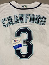 SEATTLE MARINERS- JP CRAWFORD AUTOGRAPH #3 HOME NIKE JERSEY PSA AQ14232