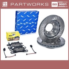 Bremsscheiben + Bremsbeläge +WK für PORSCHE 991 3.4 Carrera 2 4 350PS HINTEN