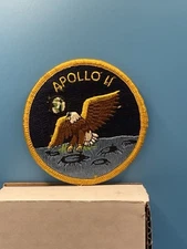 Apollo 11 Patch Vintage Souvenir Embroidered Space Exploration NASA 3”
