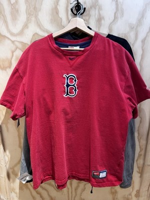 ISO/SUCHE: Nike Team MLB Shirt (2000s), embroidered Logo, Swoosh in V collar