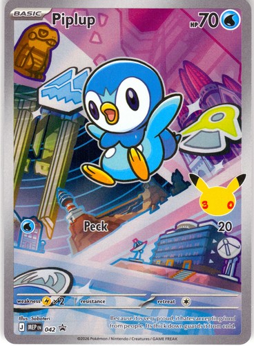 Piplup 042 ME: Mega Evolution Promo NM Pokemon TCG