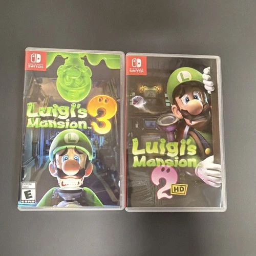 Luigi's Mansion 3 & 2 HD (Nintendo Switch, Nintendo) Action, Multiplayer, MINT