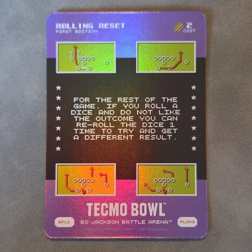 2026 Battle Arena Tecmo Bowl - Rolling Reset 1st Edition Plays *Ultra Rare* BPL1