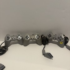 Lot Of 3 Tested Official OEM Sony PlayStation 1/PS1 Analog Controllers SCPH-1080
