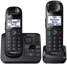 Panasonic KX-TGL432B Expandable Cordless Phone w/ Answering Machine- 2 Handsets