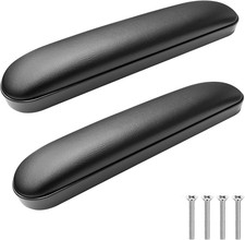 Wheelchair Armrest Pads Replacement Arm Pads Black 1 Pair 10 1/4 Inch