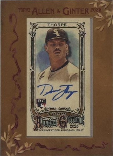 2025 Topps Allen & Ginter #250 Drew Thorpe Rookie Chicago White 