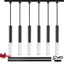 Bravsekai 6Pack Track Pendant Lighting Fixtur 3CCT Options Home/Commercial 1512V