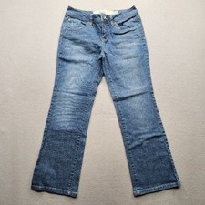 Justice Womens Size 10 1/2 Blue Bootcut Denim Jeans