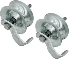 2 Pack 5 Galvanized Steel Sliding Gate Pipe Track Rollers for 1-5/8