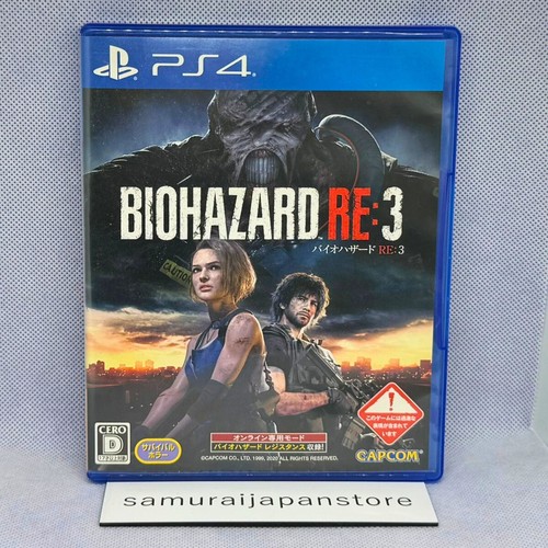 Biohazard Re 3 Playstation4 PS4 sony Used Tested Japanese ver with Case