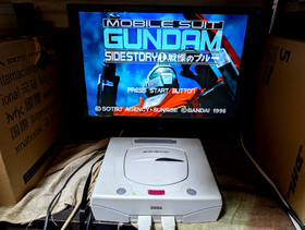 Sega Saturn White Console Twin Stick HSS-0154  Virtual-On SEGA Japan
