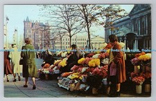 R789785 City of Belfast Flower Sellers at the City Hall The N P O T Mcllroy 1963