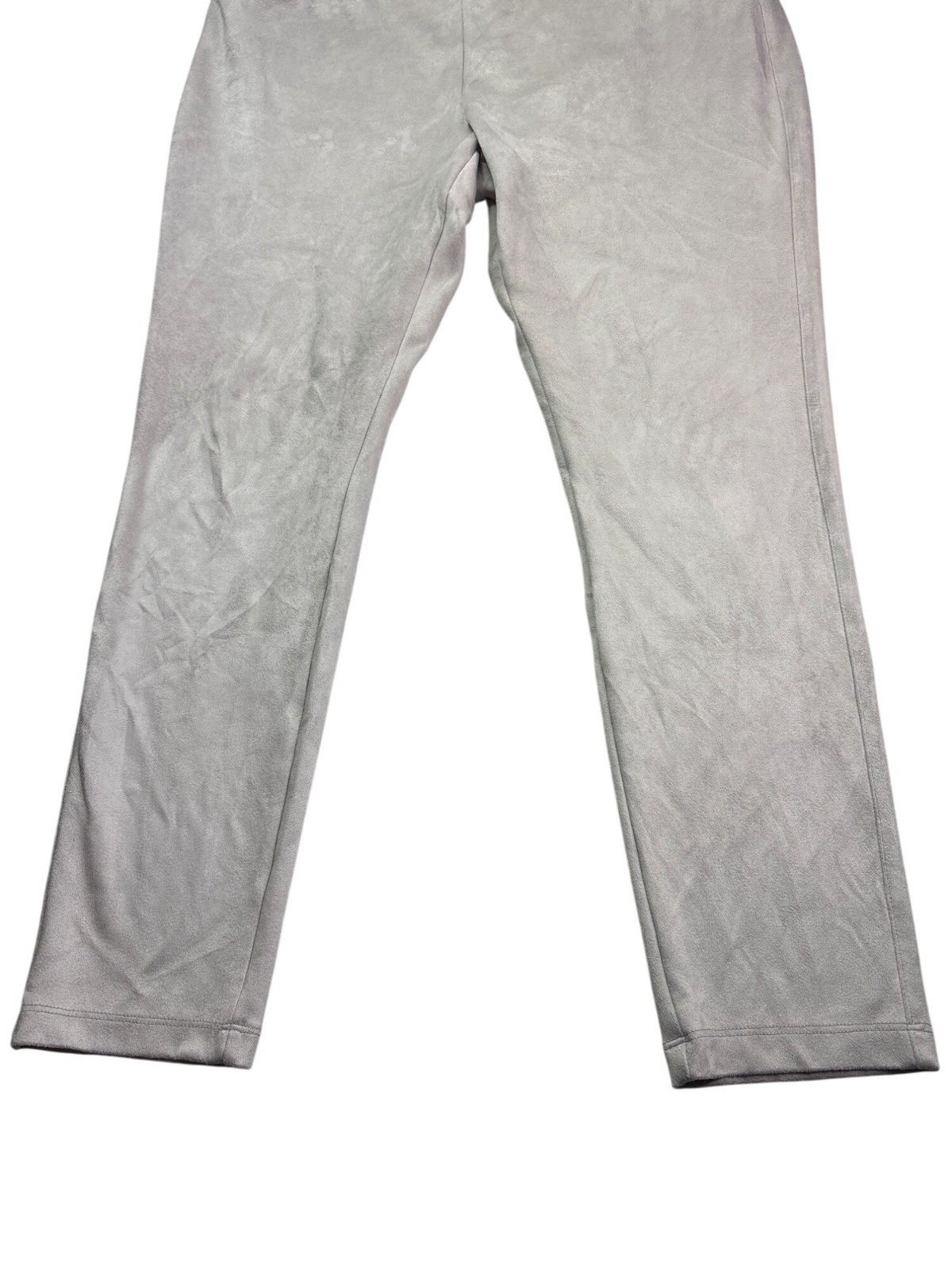 Vass Joan Vass Womens Pants Soft Fauz Suede Fabric Size XL Beige