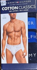 Men  s Tommy Hilfiger 4 Pack Hip Briefs Slips Cotton Stretch Classic Fit M NWT
