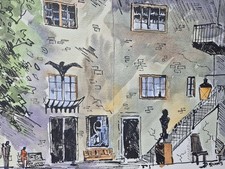 Giger Museum Watercolour Painting 