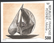 France Non Dentelé de 1987  N°2494 Tableau d'Antoine Pevsner  **/TB