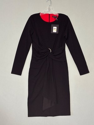 NWT Halston Heritage Dress/Black/office to dinner/ size 4/ originally $139