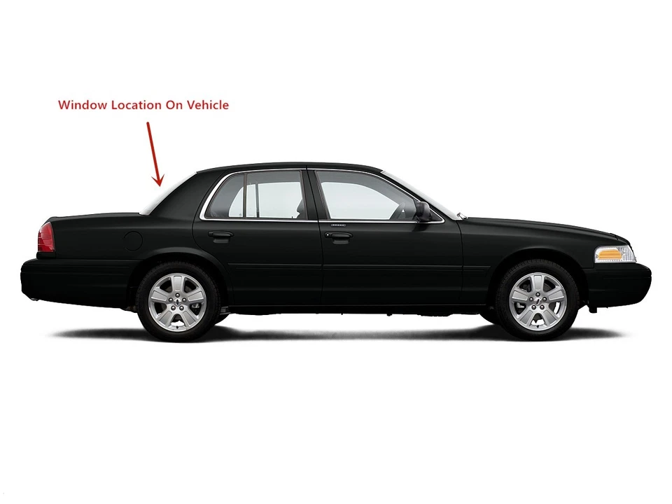 Fits 05-11 Ford Crown Victoria Mercury Grand Marquis Back Window Glass Heated Foto 3 de 4