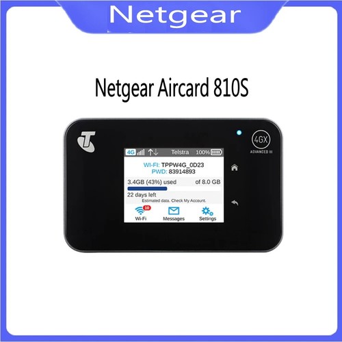 Netgear Unlocked AC810S 600Mbps 4G LTE MiFi Mobile Hotspot Wifi Router+Antenna - 第 1/23 張圖片
