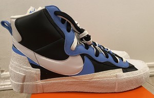 sacai x nike blazer mid university blue mens