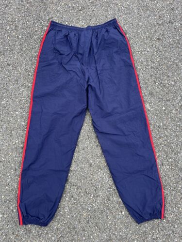 VTG Adidas Mens Three Stripe Windbreaker Reversible Tracksuit Jacket Joggers - L - Picture 21 of 24