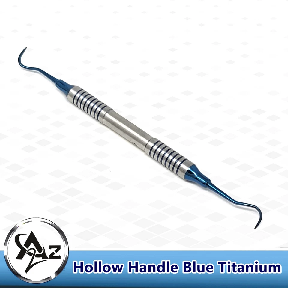Hollow Handle Sickle Scaler H6/H7 Dental Anterior Posterior Periodontal Titanium - Image 2 of 3