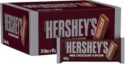 Hershey's Milk Chocolate Flavour Bar, 24er Pack x 40g perfekt zum Teilen