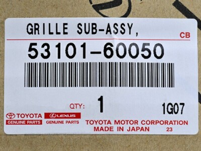 JDM OEM TOYOTA Land Cruiser 70 ZX Basic Standard Grill 53101-60060