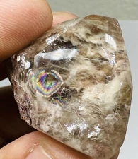 AT3 Natural Included Quartz 131.85ct 23x31x30mm Crystal Free Form Rainbow Effect