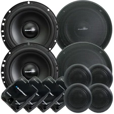 4x Blaupunkt BPS-E650C 6.5" Component Speakers 120W Peak Power Tweeter - 2 Pairs